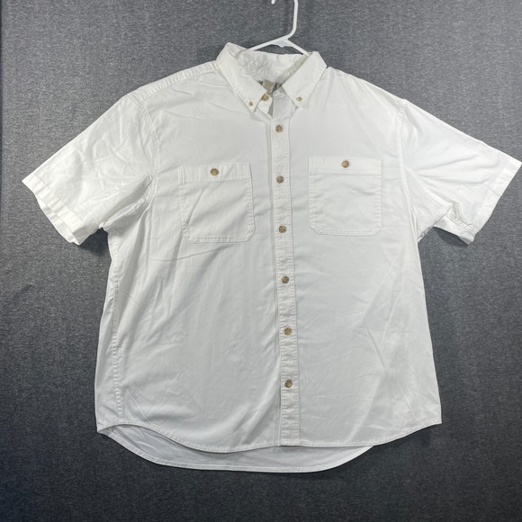 Duluth Trading Co. Other - Duluth Trading Shirt Mens 2XL Everyday Short Sleeve Work Shirt White Gussets